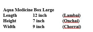 Aqua Medicine Box Large